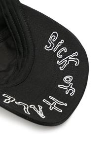Haculla Honkbalpet met geborduurd logo - Zwart