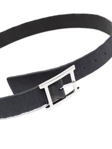 Orciani Leren riem - Blauw
