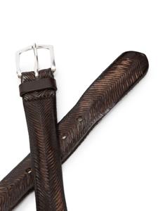 Orciani Leren riem - Bruin