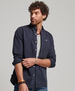 Superdry Mannen The Merchant Store - Overhemd met Lange Mouwen Blauw
