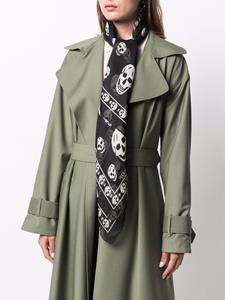 alexandermcqueen Alexander McQueen schedel sjaal - Zwart