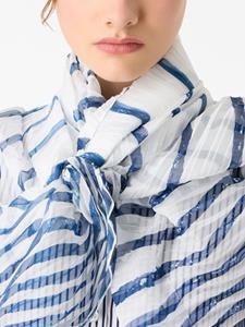 emporioarmani Emporio Armani Sjaal met plissé-effect - Blauw