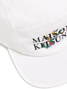 maisonkitsuné Maison Kitsuné Honkbalpet met logoprint - Wit