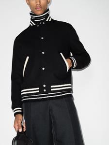 saintlaurent Saint Laurent Teddy bomberjack - Zwart