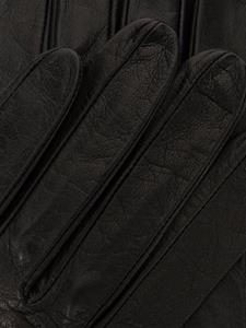 Manokhi Leren handschoenen - Zwart