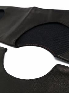 Manokhi Leren handschoenen - Zwart