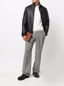 emporioarmani Emporio Armani Leren jack - Zwart
