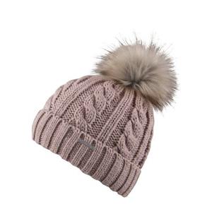 chillouts Bommelmütze "Joan Hat", Mit Fake-Fur Pom Pom, Zopfmuster