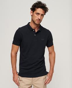 Superdry Mannen Klassiek Piqué Poloshirt Blauw