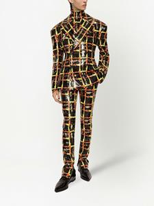 dolce&gabbana Dolce & Gabbana Geruite broek verfraaid met pailletten - Zwart