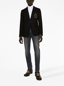 dolce&gabbana Dolce & Gabbana Verfraaide blazer - Zwart