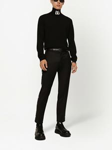 dolce&gabbana Dolce & Gabbana Pantalon met logo afwerking - Zwart