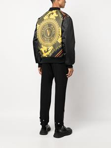 versacejeanscouture Versace Jeans Couture Bomberjack met logoprint - Zwart