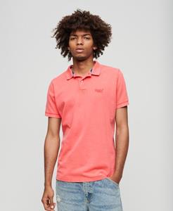 Superdry Mannen Destroyed Poloshirt Roze Grootte: S