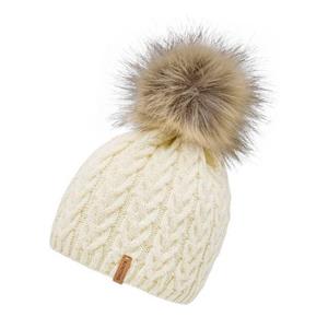 chillouts Muts met pompon Tabea Hat met afneembare kunstbont pompon