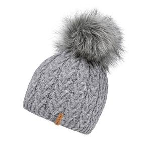 chillouts Muts met pompon Tabea Hat met afneembare kunstbont pompon