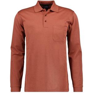 RAGMAN Langarm-Poloshirt Softknit-Polo langarm