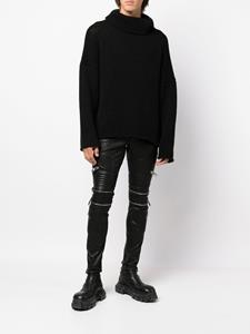 philippplein Philipp Plein Bikerbroek met rits - Zwart