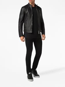 philippplein Philipp Plein Leren jack - Zwart