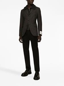 dolce&gabbana Dolce & Gabbana Ribfluwelen pantalon - Zwart