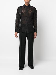 dolce&gabbana Dolce & Gabbana Wollen plooibroek - Zwart