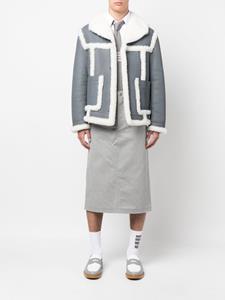 thombrowne Thom Browne Pilotenjack met lammy afwerking - Grijs
