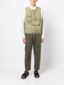 Engineered Garments Gilet met bladerenprint - Groen