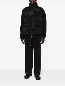 sacai Bodywarmer met suède vlak - Zwart