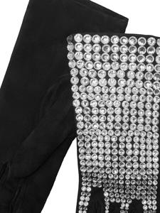 philippplein Philipp Plein Muiltjes verfraaid met kristallen - Zwart