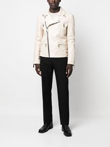 philippplein Philipp Plein Leren bikerjack - Beige
