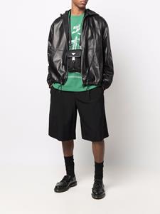 Prada Jack met logo-reliëf - Zwart