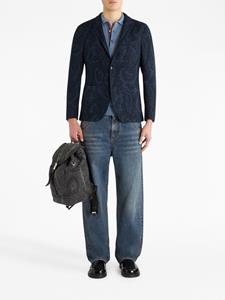 ETRO Blazer met paisley-print - Blauw