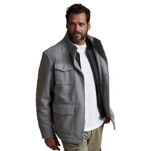 Mans World Outdoorjacke, ohne Kapuze, mit abnehmbaren Besatz