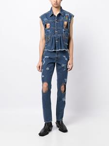 Vivienne Westwood Gerafelde jeans - Blauw