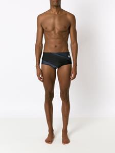 amirslama Amir Slama Zwembroek met colourblocking - Zwart