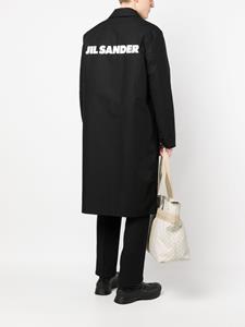 Jil Sander Jas met logoprint - Zwart