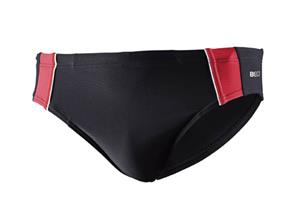 BECO zwembroek, slip/brief, rood/zwart,