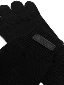 Versace Handschoenen met logopatch - Zwart