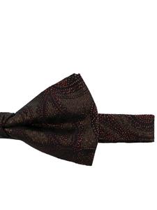 Vlinderdas met paisley-print - Zwart