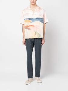 pttorino PT Torino Broek met geplooid detail - Blauw