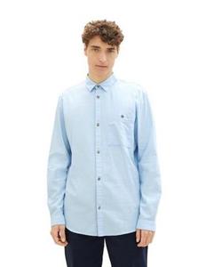 Tom Tailor Overhemd met lange mouwen met visgraatpatroon
