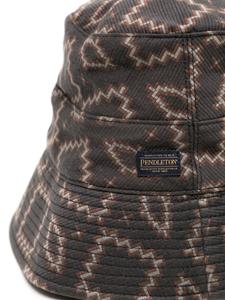 whitemountaineering White Mountaineering Vissershoed met geometrisch patroon - Grijs