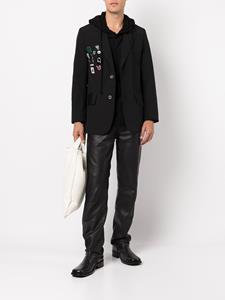 songforthemute Song For The Mute Blazer met enkele rij knopen - Zwart