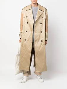 Junya Watanabe MAN x Carhartt trenchcoat met vlakken - Beige