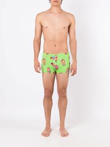 amirslama Amir Slama Zwembroek met abstracte print - Groen