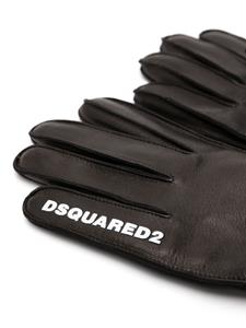 Dsquared2 Leren handschoenen - Zwart