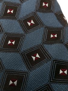 giorgioarmani Giorgio Armani Stropdas met geometrische print - Blauw