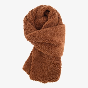 Scapino Dames teddy sjaal bruin