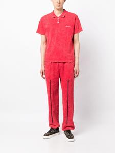 FOO AND FOO Broek met ritsdetail - Rood