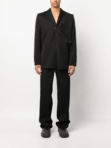 biancasaunders Bianca Saunders Blazer met enkele rij knopen - Zwart
